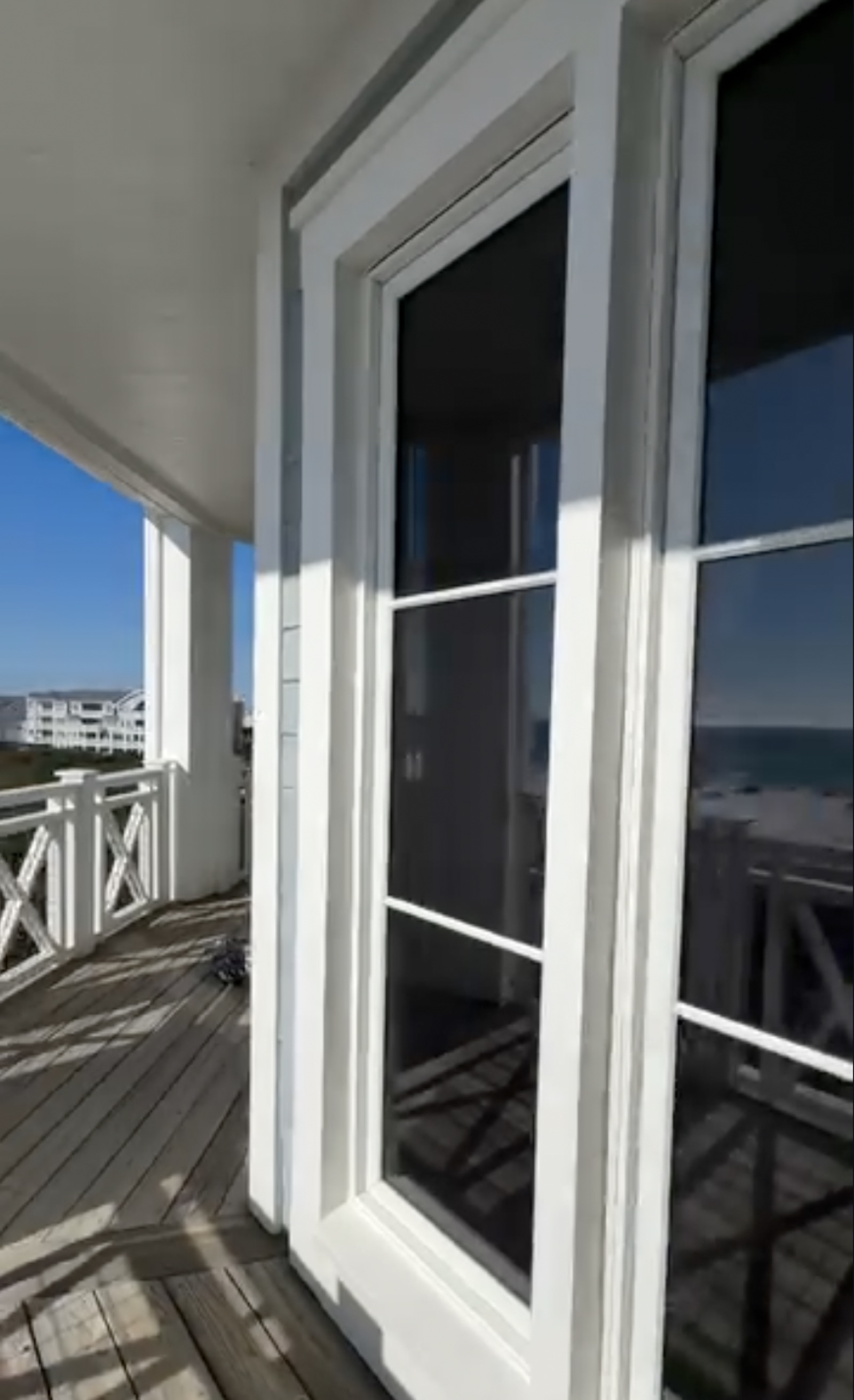 Coastal cottage bay windows with film near Seaside, FL