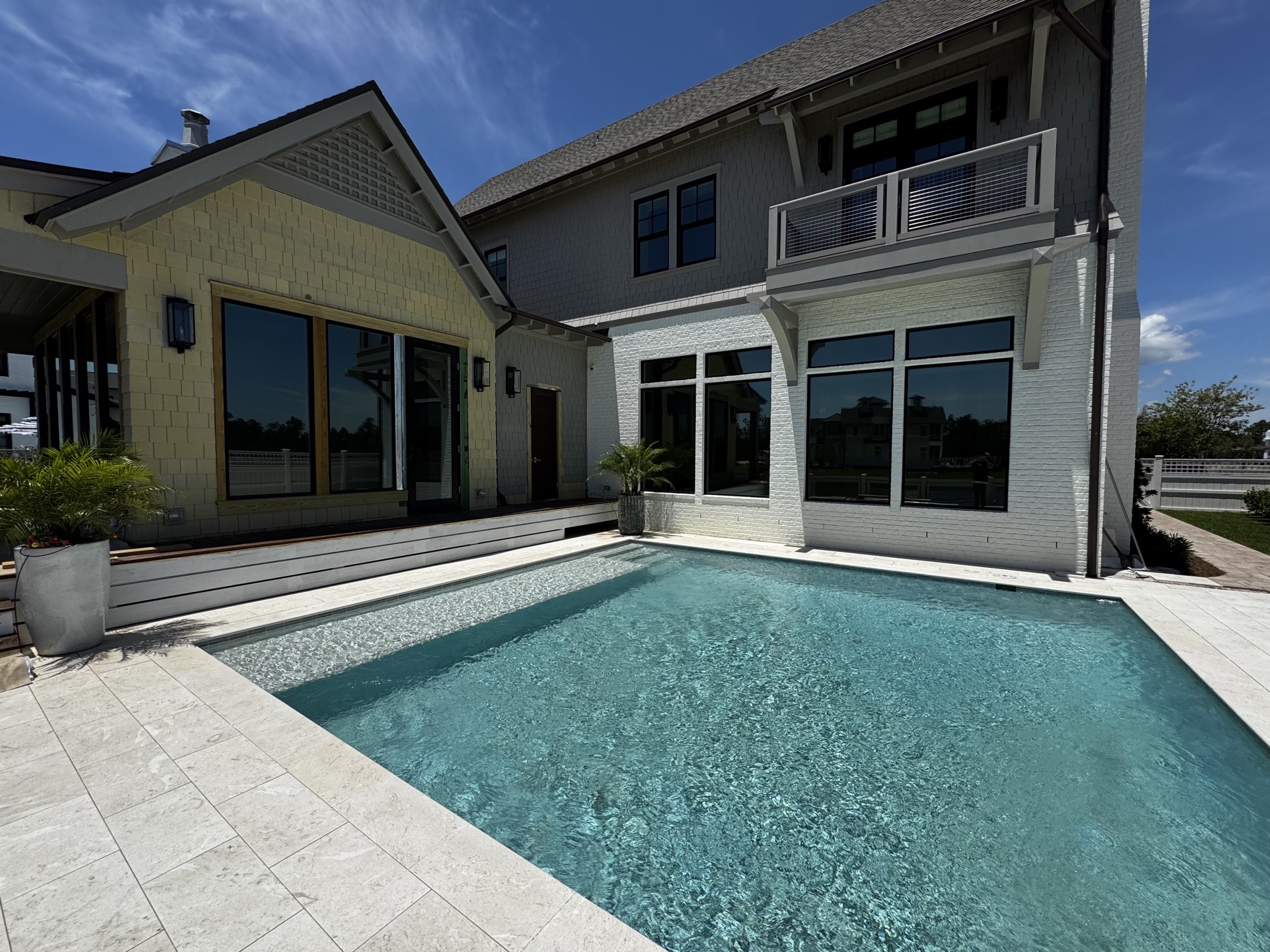 Beach home with pool and tinted windows near Seacrest Beach, FL